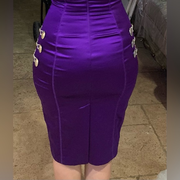 Mexican Dress purple color dress size S - Picture 9 of 10